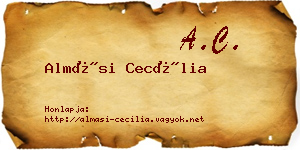Almási Cecília névjegykártya